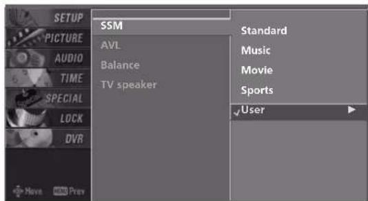 LG 47LB2DE - MANUAL SOUND CONTROL (SSM-User option) - 3