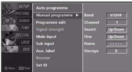 LG 47LB2DE - ASSIGNING A STATION NAME - In Analogue Mode only - 3