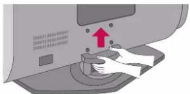 LG 42LY3DE - How to remove the cable management - 1