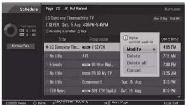 LG 42LY3DE - Programme Selection and PopUp Menu - 1