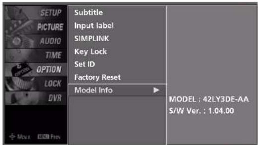 LG 42LY3DE - MODEL INFO - 3