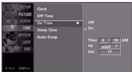 LG 42LY3DE - AUTO ON/OFF TIMER SETTING - 3