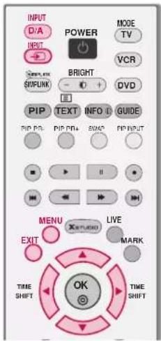LG 42LY3DE - INPUT SOURCE SELECTION - 1
