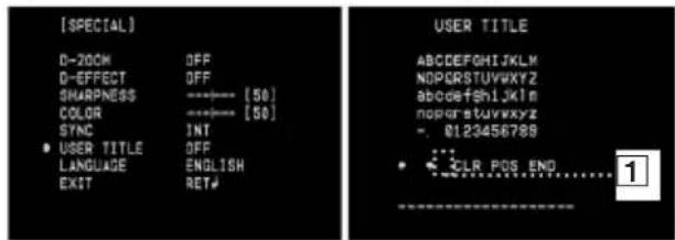 LG LCV5500-BP - Setting the USER TITLE - 1