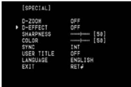 LG LCV5500-BP - Setting the D-EFFECT (Digital effect) - 1