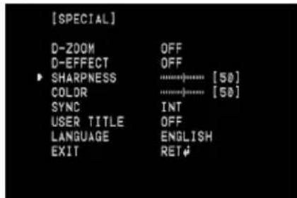 LG LCV5500-BP - Setting the SHARPNESS effect - 1