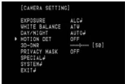 LG LCV5500-BP - Motion Detection Setting - 1