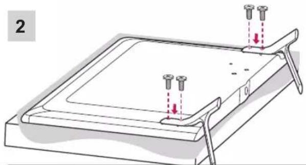 LG 49LY310C - Attaching the Stand - 3