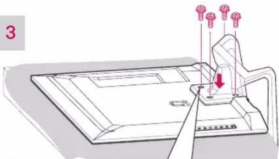 LG 47CS669C - Attaching the stand - 9