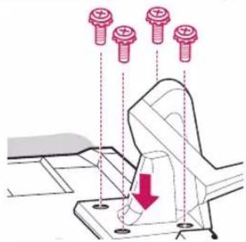 LG 47CS669C - Attaching the stand - 10