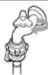 LG WF-T7549KG - To Clean the Filter in the Inlet Valve - 1