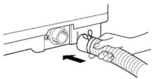 LG WF-T7549KG - How to connect the drain hose - 1