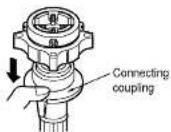 LG WF-2007T - Disconnecting the middle connector from the drain hose - 1