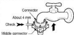 LG WF-2007T - Push up the faucet connector - 1