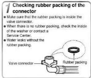 LG WF-2007T - § How to connect the water hose - 2