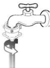 LG WF-T1122TH - Fixing the connector to the water supply hose - 1