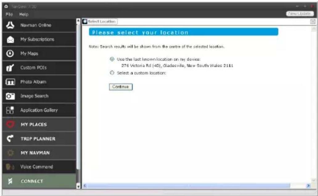 NAVMAN MY90XLT - CONNECT is not available on all models. - 3