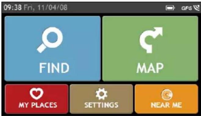 NAVMAN MY90XLT - Menu display may differ from the below, depending on your region, maps installed or model of Navman. - 1