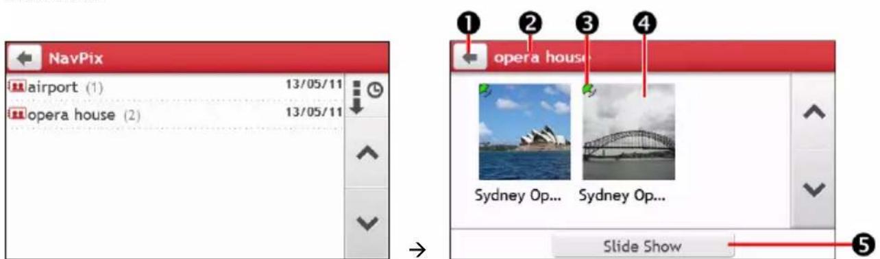 NAVMAN MY90XLT - How do I navigate to a NavPix™? - 4