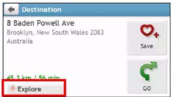 NAVMAN MY90XLT - How do I preview the destination on map? - 1