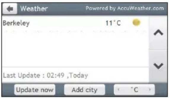 NAVMAN MY90XLT - How do I receive weather information using NAVMAN CONNECT? - 2
