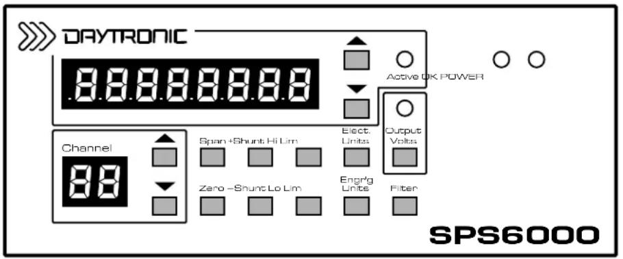 Daytronic SPS6701 - 1.c.1.d FRONT-PANEL DISPLAY AND OPERATOR KEYPAD - 1