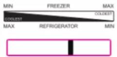 CANDY CDG5T717CS KSA - Freezer temperature adjustment - 4