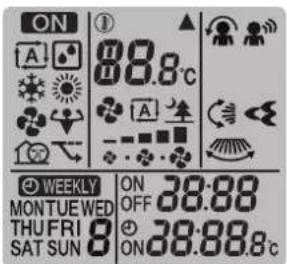 DAIKIN CTXA15B2V1BT - Status: User interface LCD - 1