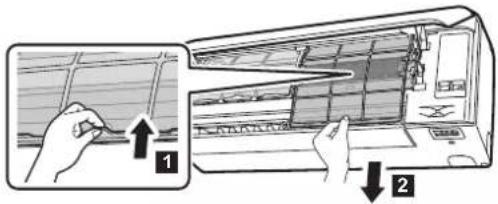 DAIKIN CTXA15B2V1BT - To clean the air filters - 1