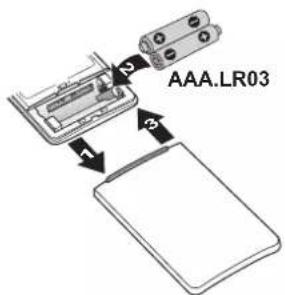 DAIKIN CTXA15B2V1BT - To insert the batteries - 1