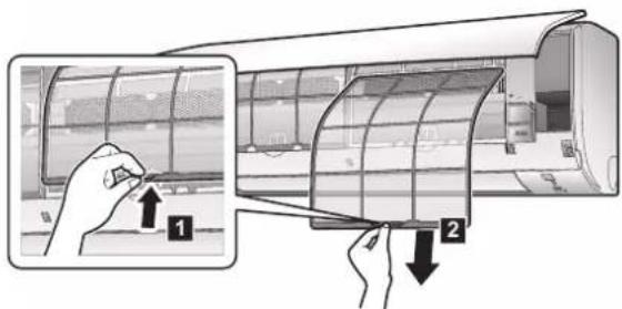 DAIKIN ATXP20L5V1B - To clean the air filters - 2