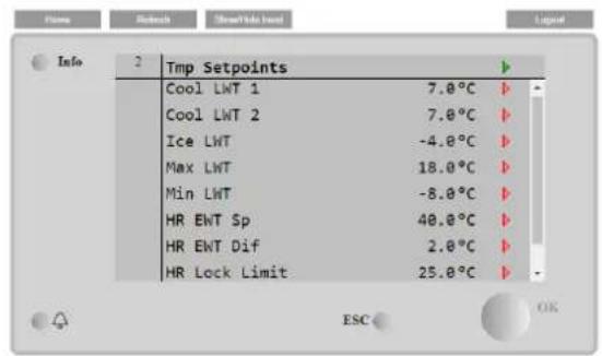 DAIKIN EWADC16TZSRC2 - Water Setpoints - 2