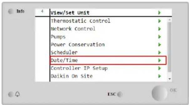 DAIKIN EWYT390B-SSA2-VFDFAN - Date/Time - 1