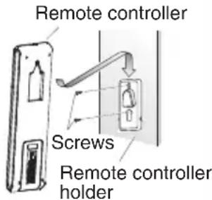 DAIKIN ATXC60DV1B - ■ To fix the remote controller holder on the wall - 2