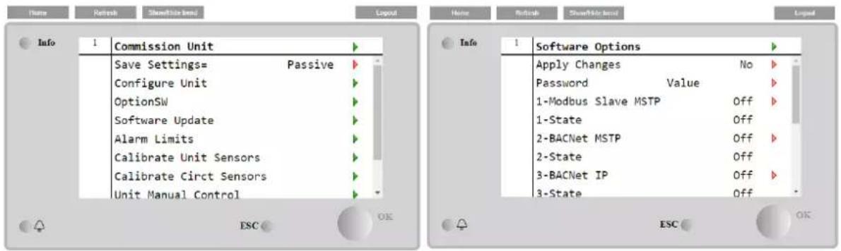 DAIKIN EWWS950DZXEA2 - Software Options - 1