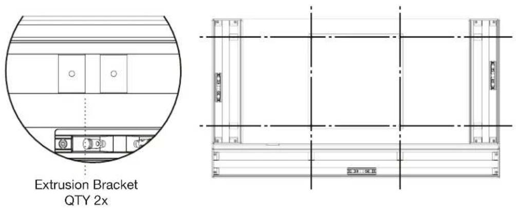 Paradigm Decor 1RS - Remove the tape securing both Extrusion Brackets to the soundbar. - 1
