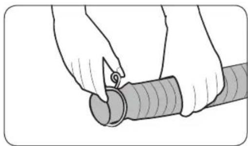 SAMSUNG WA12CG5786BY - STEP 4 Position the drain hose - 1