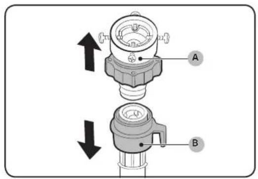 SAMSUNG WA11B5251WW - STEP 3 Connect the water hose - 1