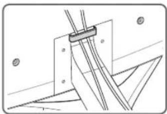 SAMSUNG UA78KS9800R - Arranging the cables with the Cable guide - 2