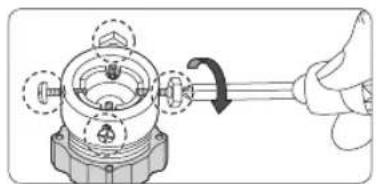 SAMSUNG WW10H8420EWH - Connect the water supply hose to the water tap. - 2