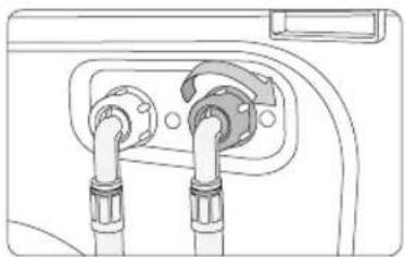 SAMSUNG WW10H8420EWH - For models with an additional hot water inlet: - 1
