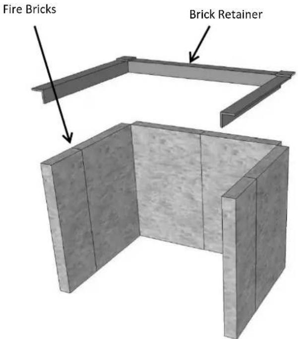 Fire Bricks Brick Retainer