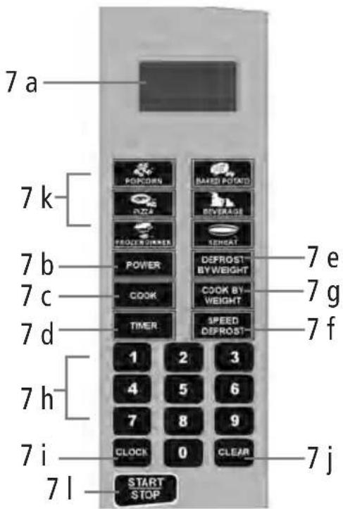 Salton MW-2054 - DESCRIPTION OF PARTS - 2
