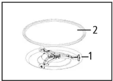 Salton MW-2054 - Turntable Assembly - 1