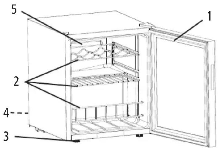 Salton WC-2070 - DESCRIPTION OF PARTS - 1
