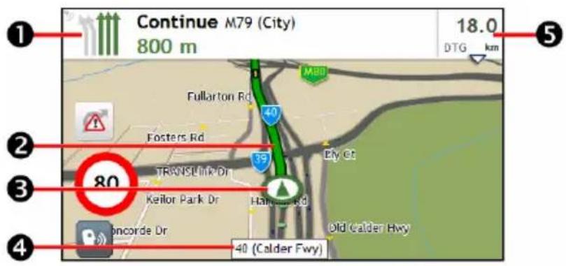 NAVMAN MY Truck III - The driving map - 1