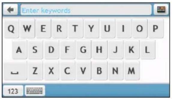 NAVMAN MY Truck III - How do I use the Keyboard screen? - 1