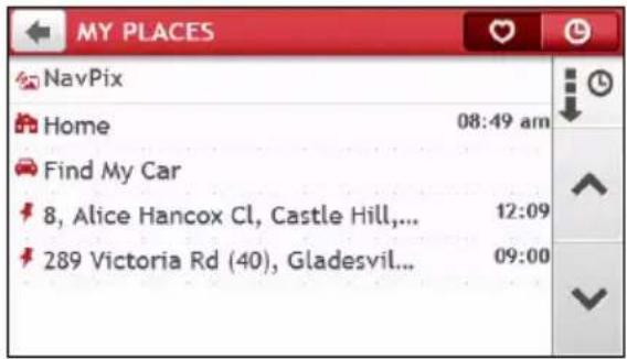 NAVMAN MY Truck III - How do I navigate to a location I have saved? - 1