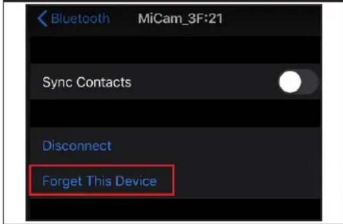 NAVMAN MiCam Truck - Unpairing your devices - 3