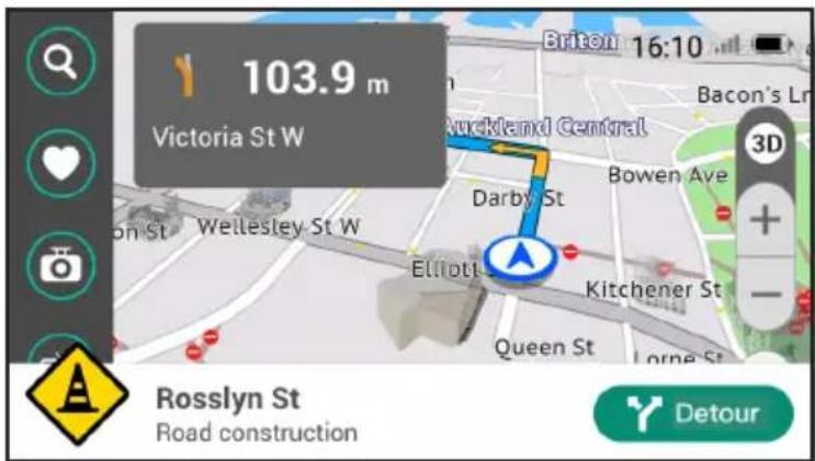 NAVMAN MiCam Truck - Getting live traffic updates - 2
